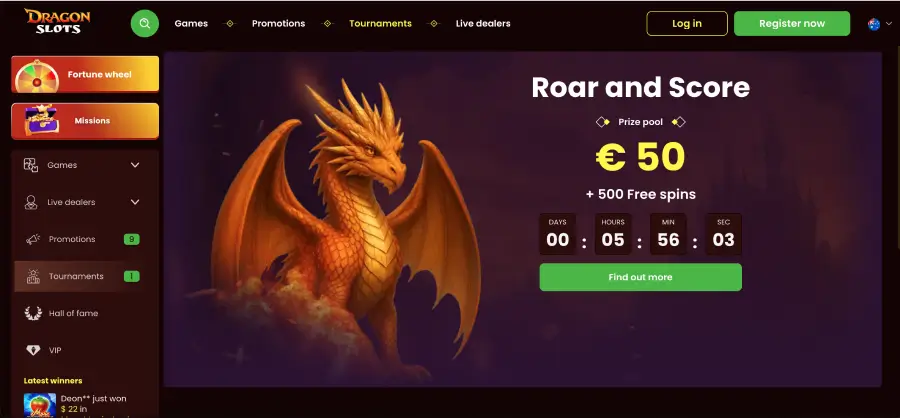 Dragon Slots casino no deposit bonus