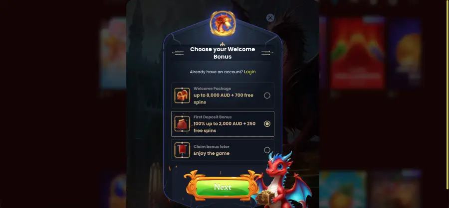 Dragon Slots casino promo code